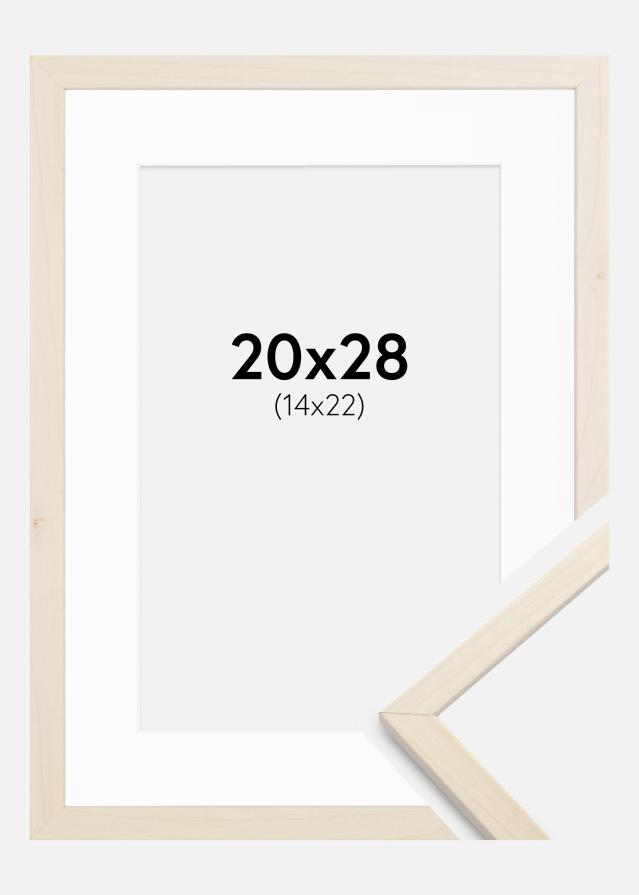 Raam Edsbyn vaher 20x28 cm - paspartuu valge 15x23 cm
