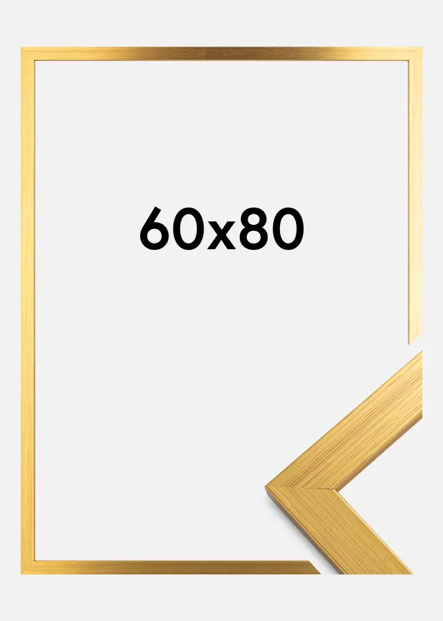 Raam Gold Wood Akruulklaas 60x80 cm