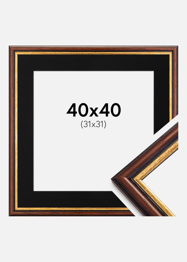 Raam Siljan pruun 40x40 cm - paspartuu muster 32x32 cm