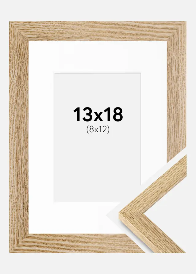 Raam Selection tamm 13x18 cm - paspartuu valge 9x13 cm