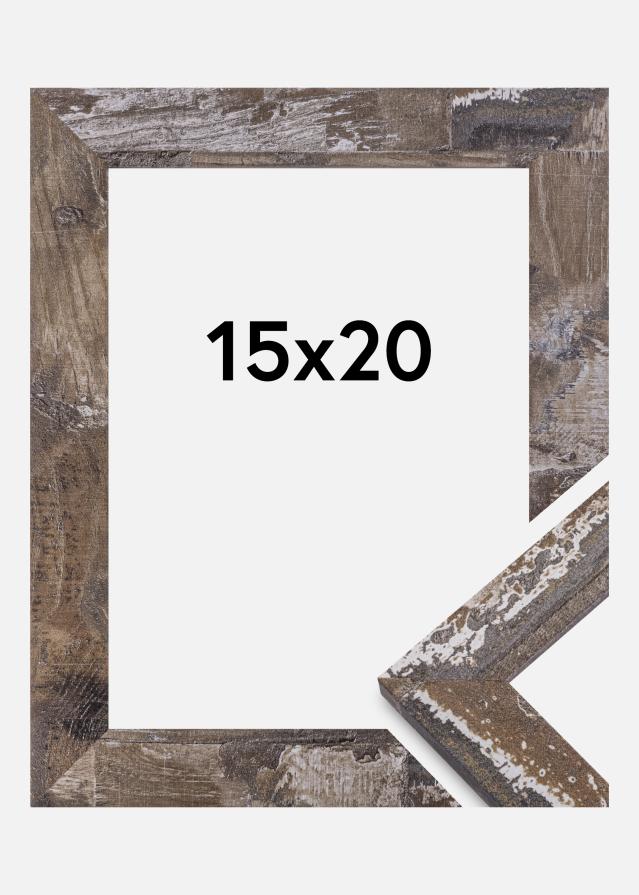 Raam suureparane puitpruun 15x20 cm