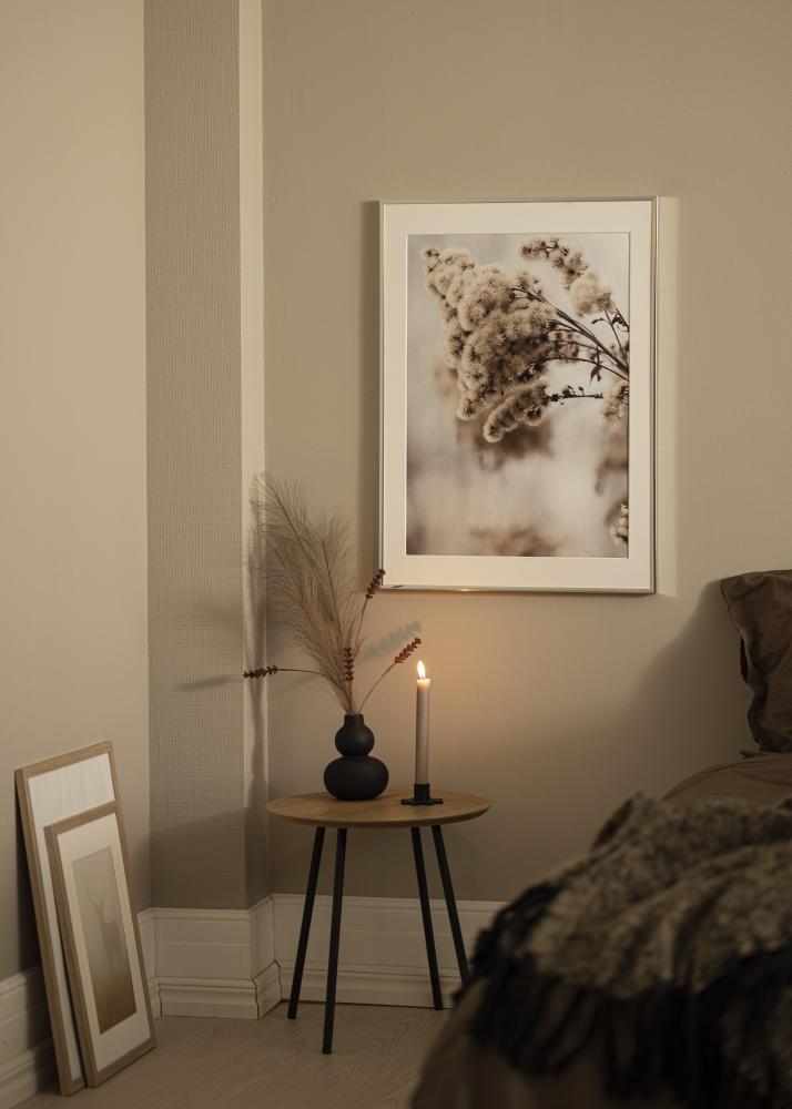 Raam alumiinium tuhm hobedane 30x40 cm - paspartuu valge 20x30 cm