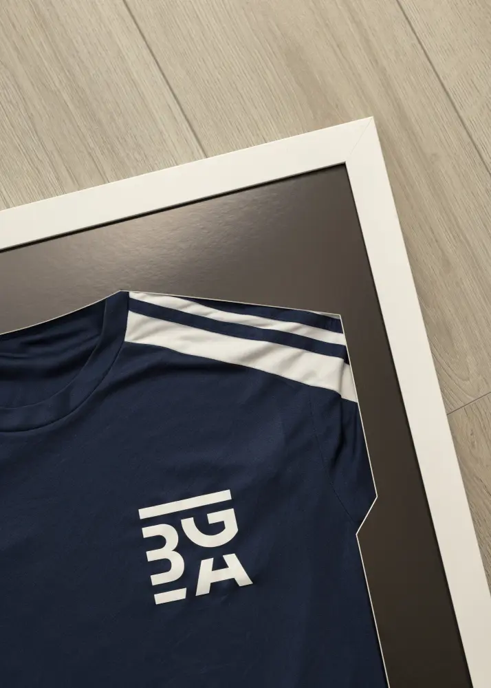 Raam Jersey Box Akruulklaas valge/must 60x80 cm