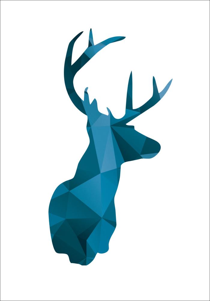 Deer - sinine Plakat