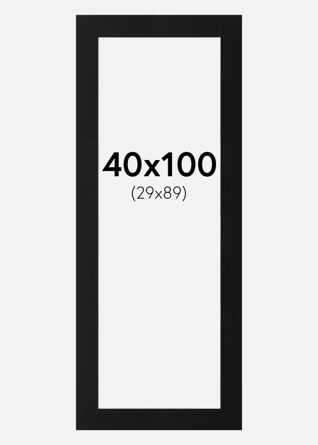 Paspartuu muster standard Valge äär 40x100 cm (29x89)