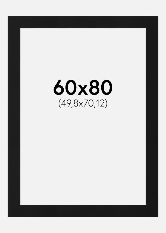 Paspartuu Must Standard (Valge Südamik) 60x80 cm (49,8x70,12)