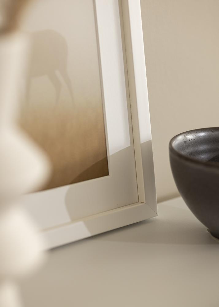 Raam eksklusiivne valge 60x80 cm