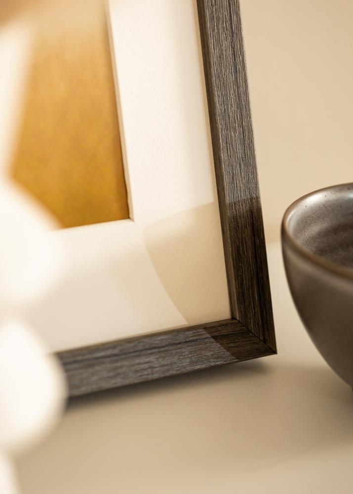 Raam Hermes Akruulklaas Grey Oak 24x30 cm