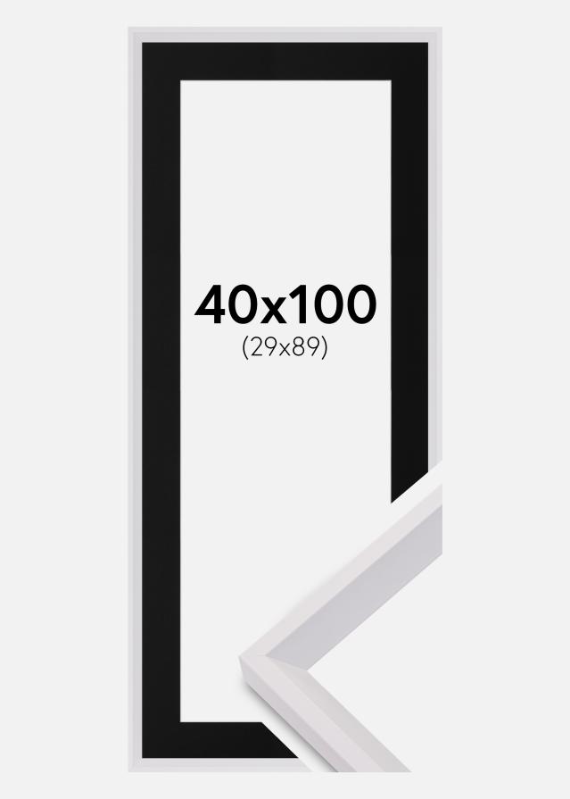 Raam Globe valge 40x100 cm - paspartuu muster 30x90 cm