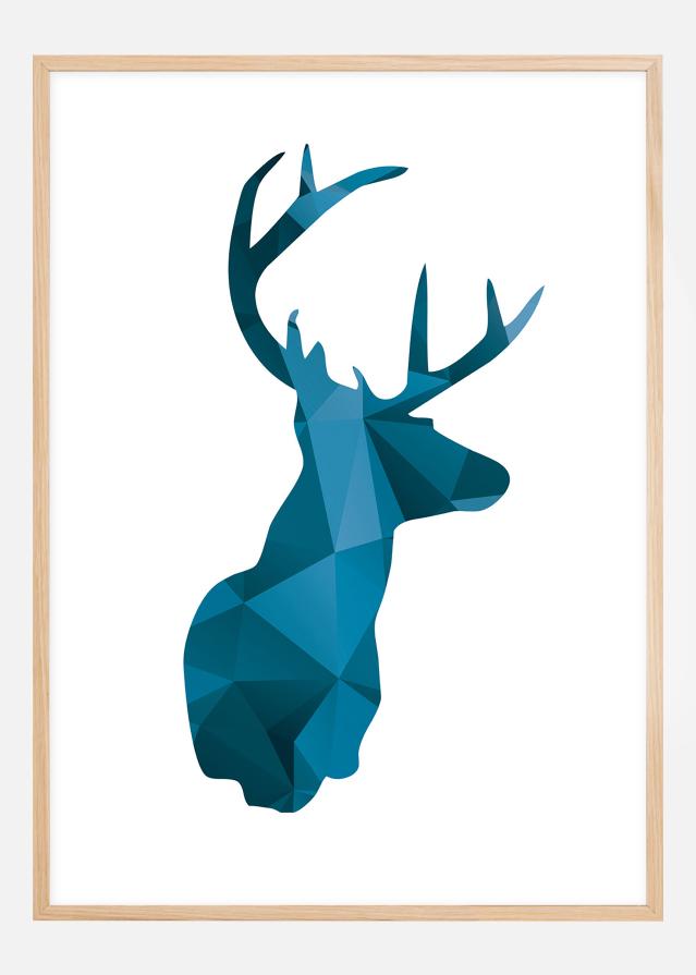 Deer - sinine Plakat