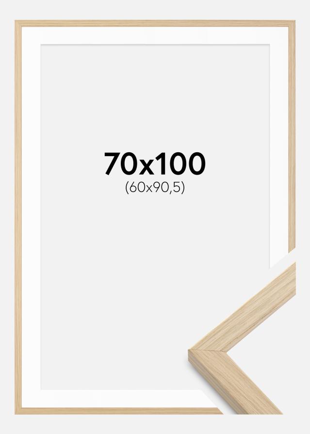 Raam Grimsåker tamm 70x100 cm - paspartuu valge 61x91,5 cm