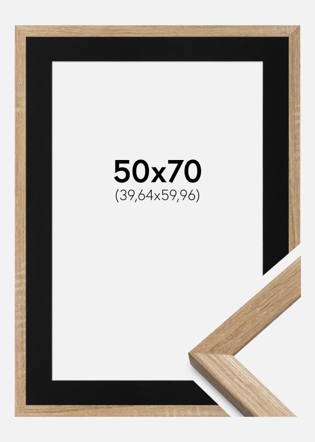 Raam Fiorito hele tamm 50x70 cm - paspartuu muster 16x24 inches