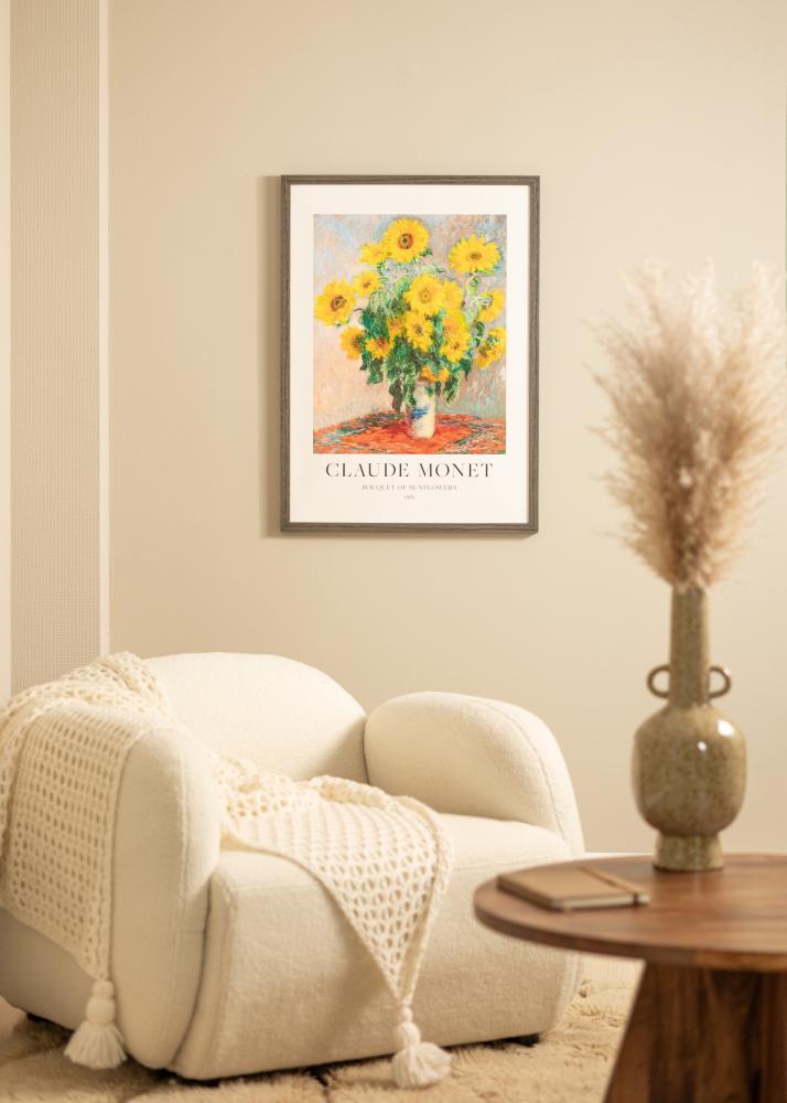 Raam Hermes Akruulklaas Grey Oak 24x30 cm