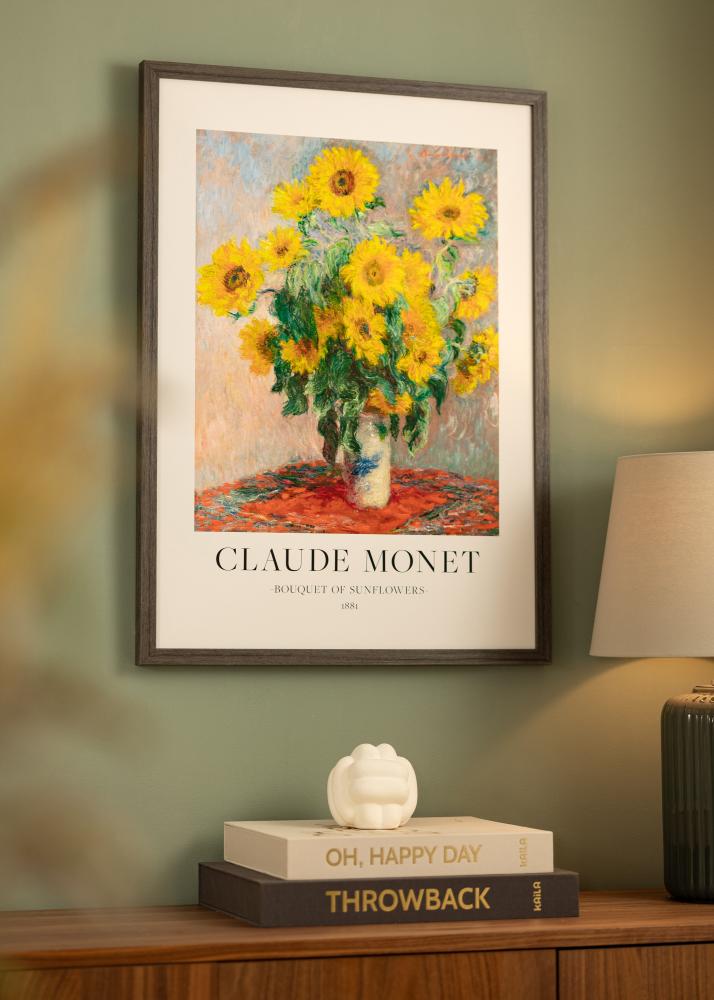 Raam Hermes Akruulklaas Grey Oak 24x30 cm