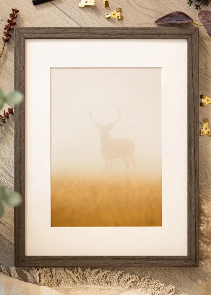 Raam Hermes Akruulklaas Grey Oak 60x70 cm