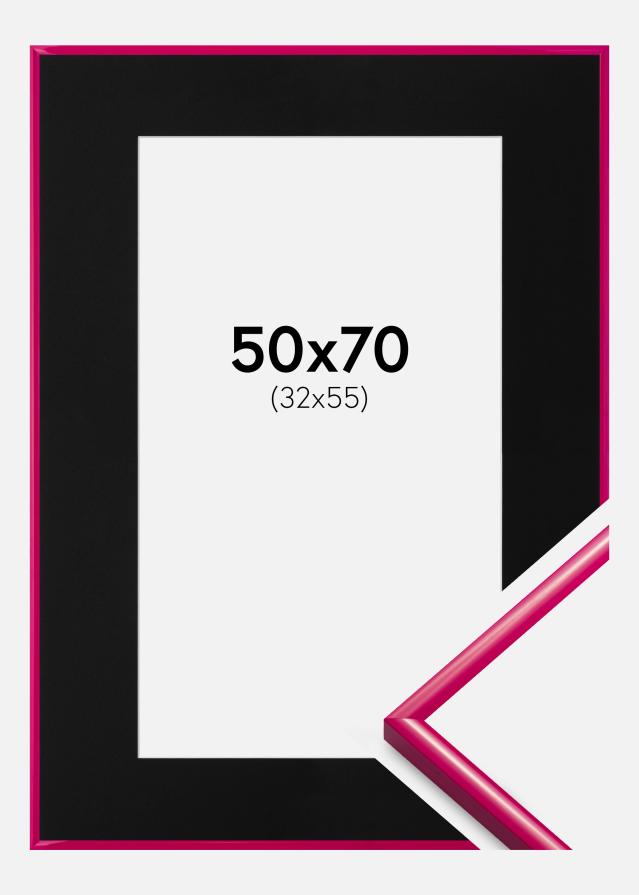 Raam New Lifestyle tumeroosa 50x70 cm - paspartuu muster 33x56 cm