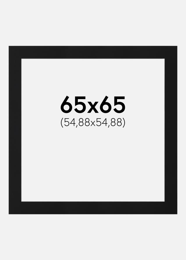 Paspartuu Must Standard (Valge Südamik) 65x65 cm (54,88x54,88)