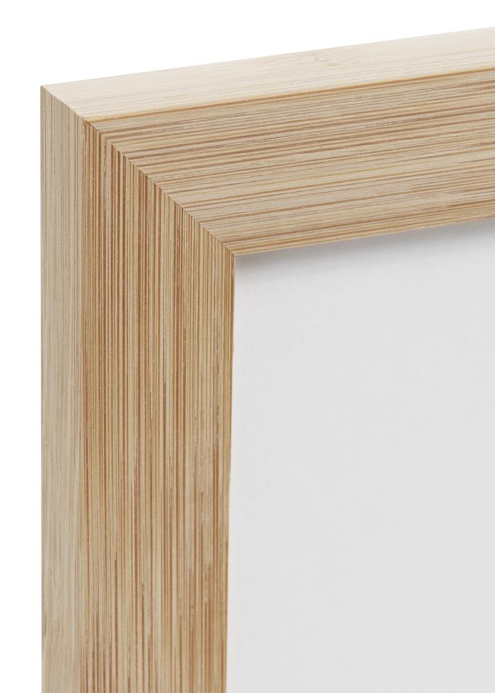 Raam Hoei bambus 70x100 cm - paspartuu valge 62x85 cm