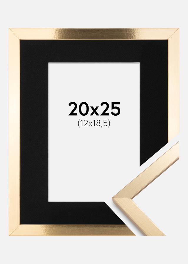 Raam Trendy kuldne 20x25 cm - paspartuu muster 13x19,5 cm