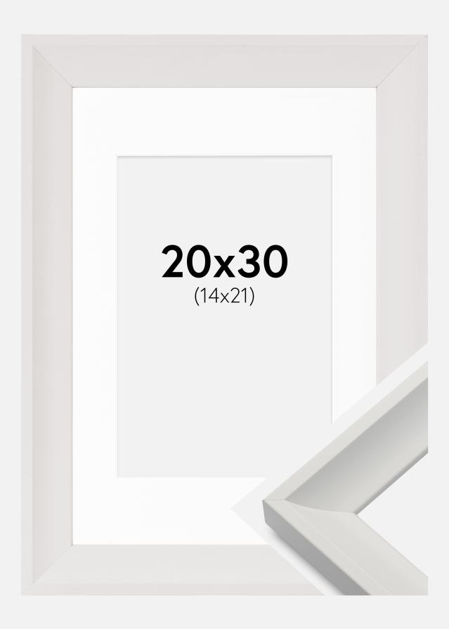 Raam Öjaren valge 20x30 cm - paspartuu valge 15x22 cm