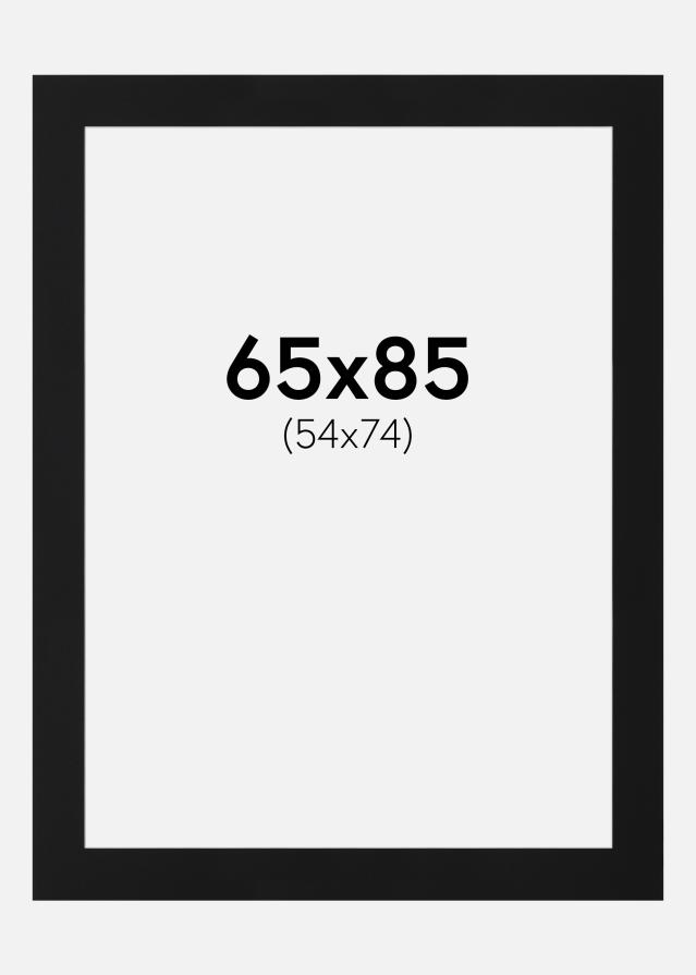 Paspartuu Must Standard (Valge Südamik) 65x85 cm (54x74)