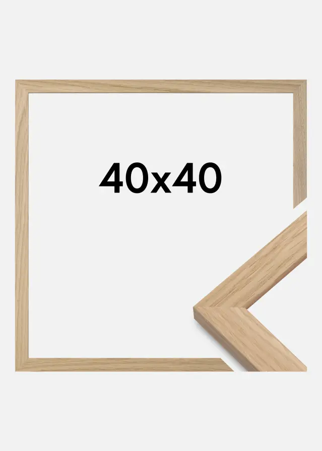 Raam Oak Wood Akruulklaas 40x40 cm