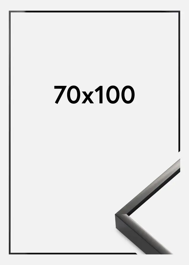 Raam Nielsen preemium matt  tuhm must 70x100 cm
