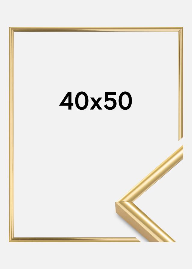 Raam Victoria Akruulklaas kuldne 40x50 cm