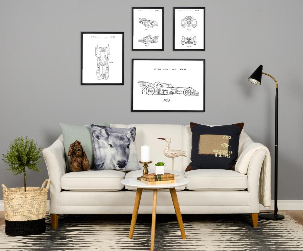 Patenteeritud joonistus - Batman - Batmobile 1990 III Plakat