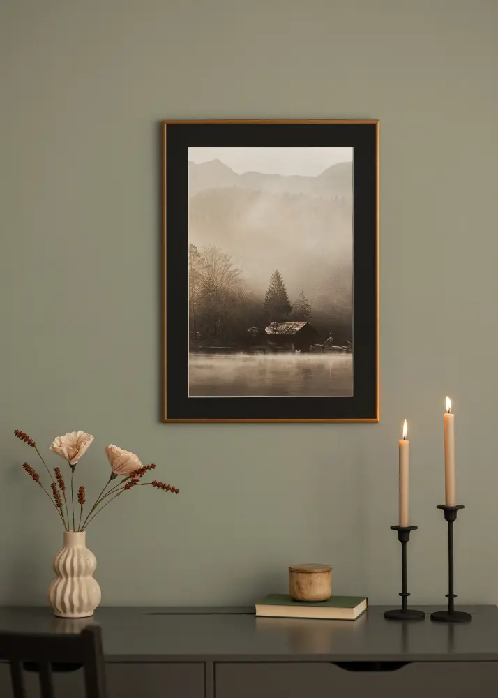 Raam New Lifestyle pronks 50x70 cm - paspartuu muster 16x24 inches