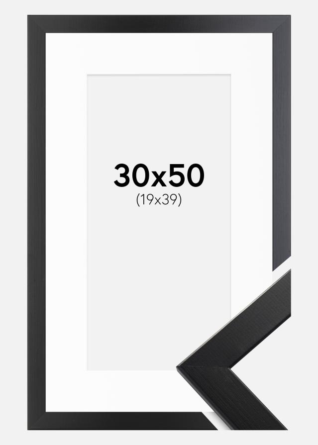 Raam Trendline muster 30x50 cm - paspartuu valge 20x40 cm