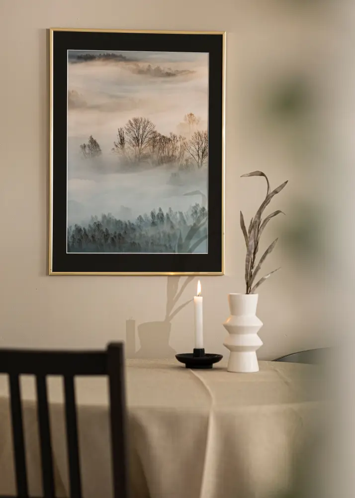Raam New Lifestyle kuldne 40x60 cm - paspartuu muster 32,9x48,3 cm (A3+)