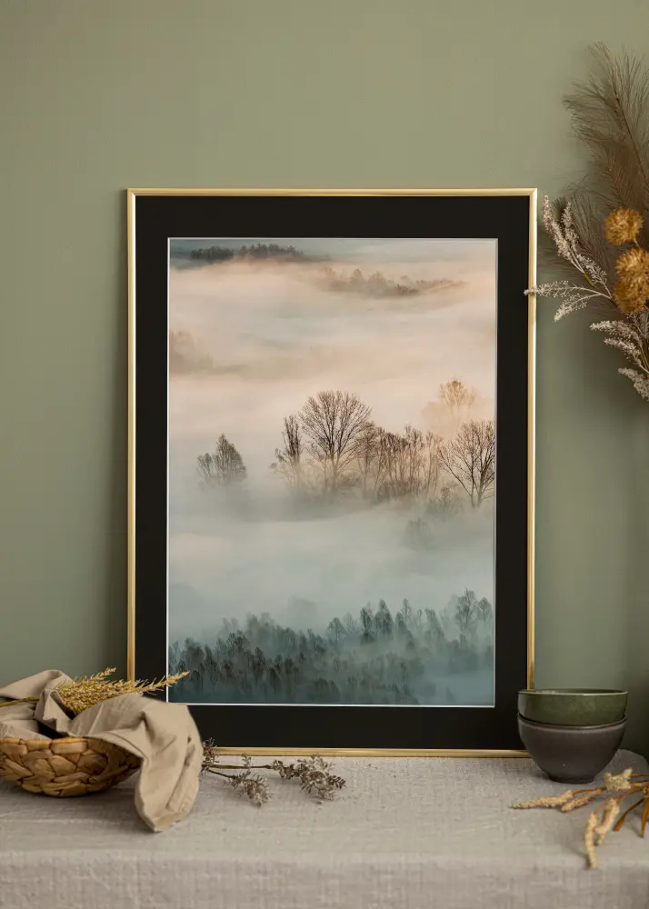 Raam New Lifestyle kuldne 40x60 cm - paspartuu muster 32,9x48,3 cm (A3+)