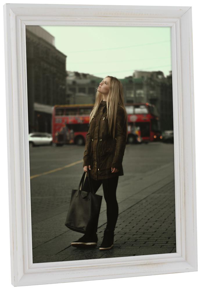 Raam vanaaegne Home valge 18x24 cm