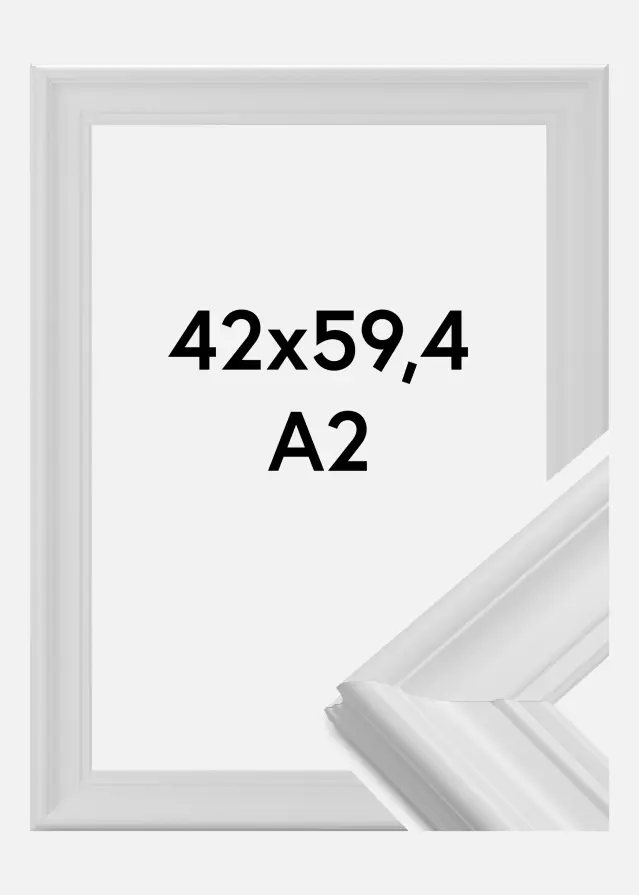 Raam Mora preemium valge 42x59,4 cm (A2)