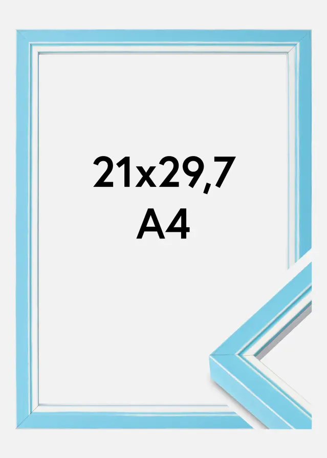 Raam Diana Akruulklaas helesinine 21x29,7 cm (A4)