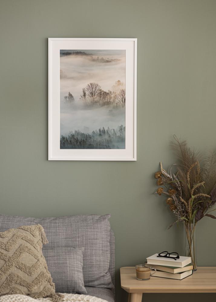 Raam eksklusiivne valge 60x80 cm