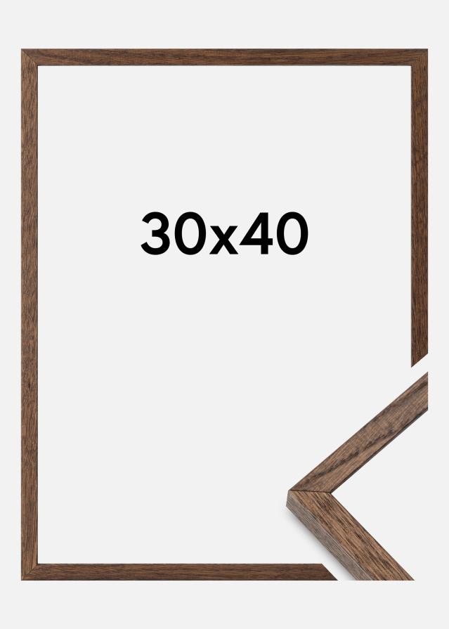 Massive Oak Akruulklaas Dark Painted 30x40 cm