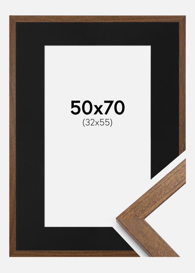 Raam stiilne Warm Brown 50x70 cm - paspartuu muster 33x56 cm