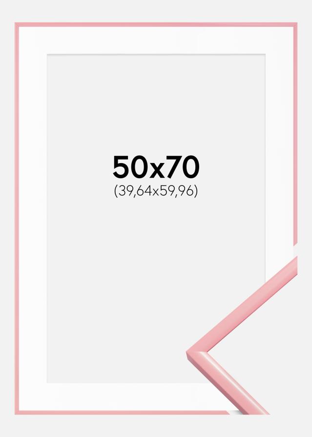 Raam New Lifestyle roosa 50x70 cm - paspartuu valge 16x24 inches
