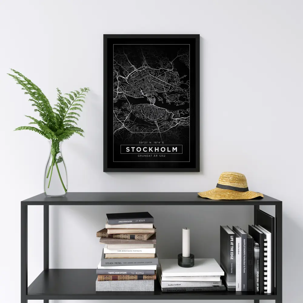 Kaart - Stockholm - muster Plakat