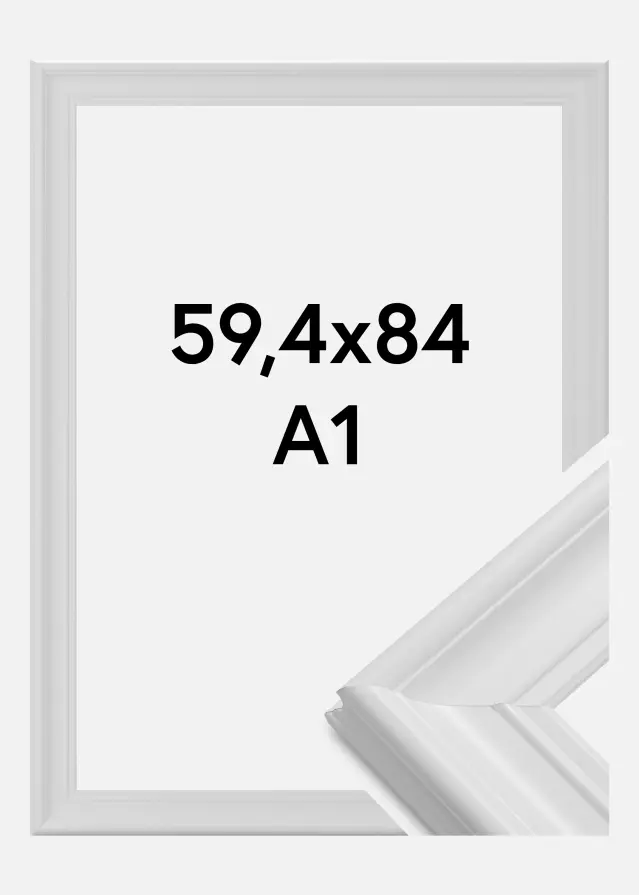 Raam Mora preemium valge 59,4x84 cm (A1)