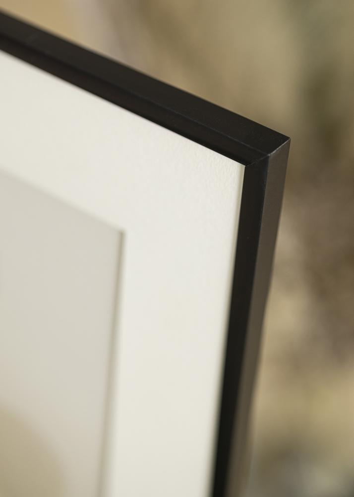 Raam New Lifestyle matt must 30x40 cm - paspartuu valge 21x30 cm
