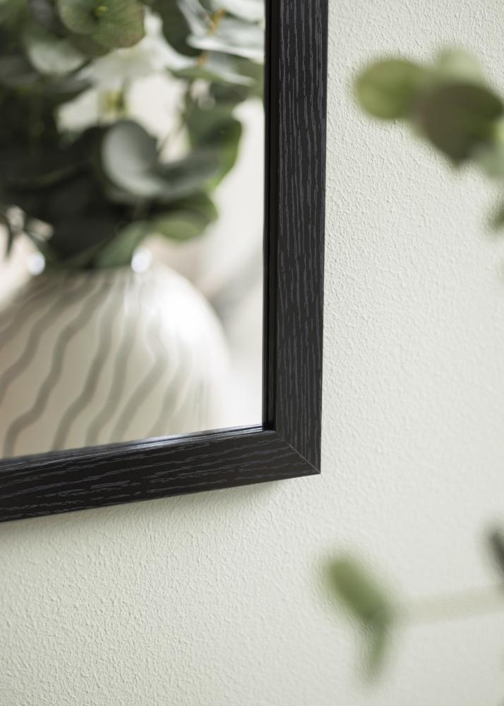 Peegel Overdoor Must 34x126 cm