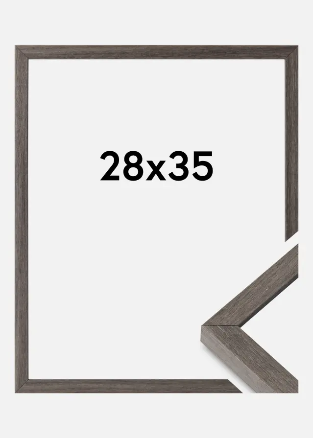 Raam Ares Akruulklaas Grey Oak 28x35 cm