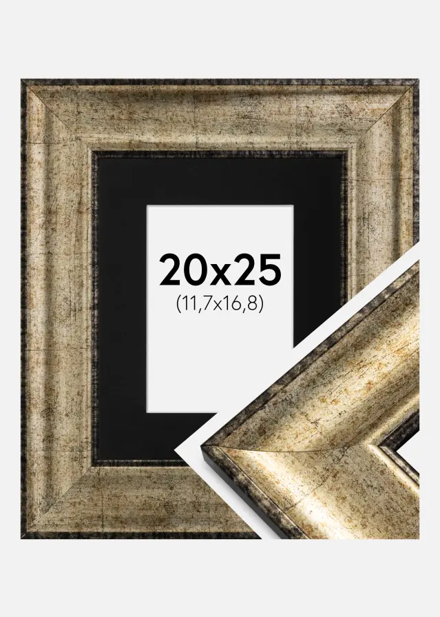 Raam Saltsjöbaden antiikkuld 20x25 cm - paspartuu muster 5x7 inches