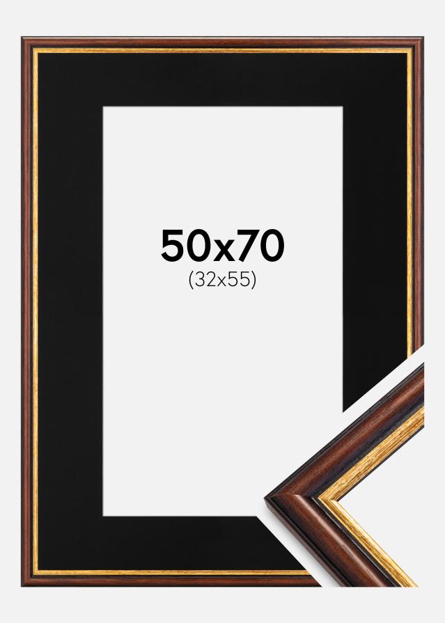 Raam Siljan pruun 50x70 cm - paspartuu muster 33x56 cm