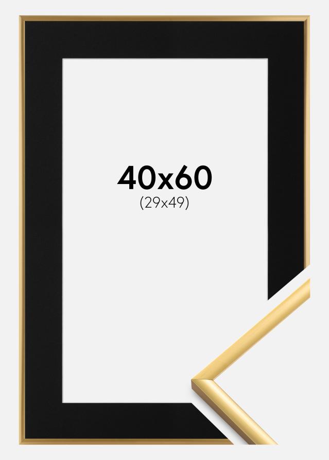 Raam New Lifestyle Shiny Gold 40x60 cm - paspartuu muster 30x50 cm