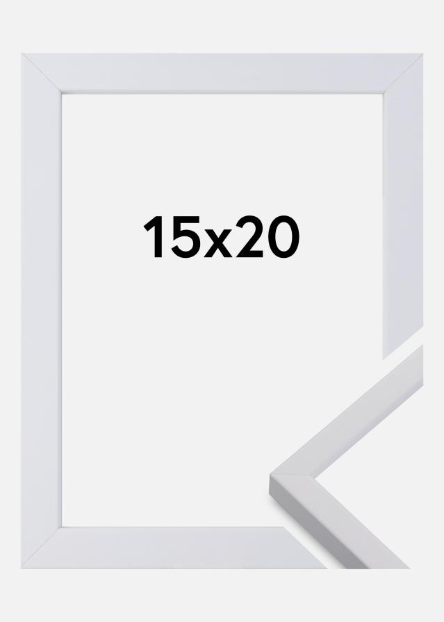 Raam eksklusiivne valge 15x20 cm