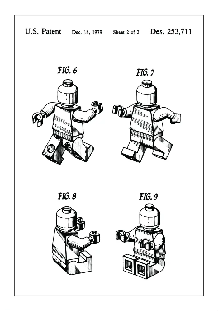 Patenteeritud joonistus - Lego II Plakat